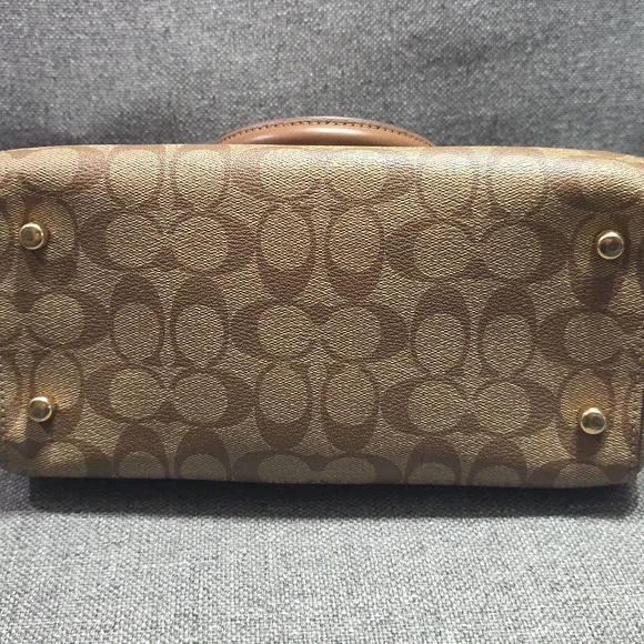 Coach Tan and Brown Satchel - Picture 6 of 8